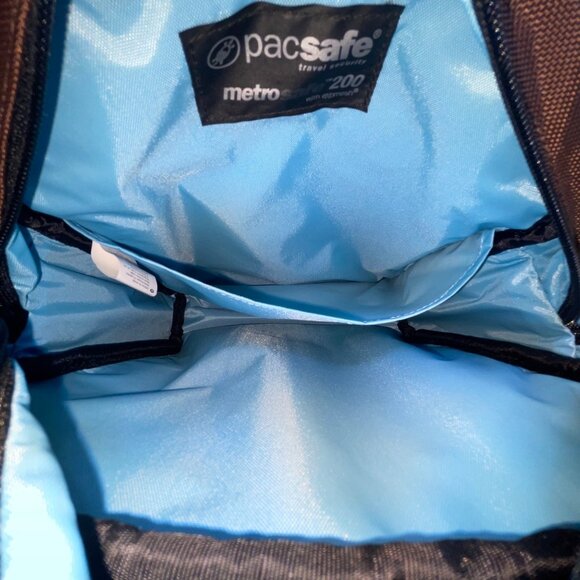 Pacsafe Brown Anti-Theft Adjustable Strap Slashproof Snatchproof Crossbody Bag - Picture 10 of 14